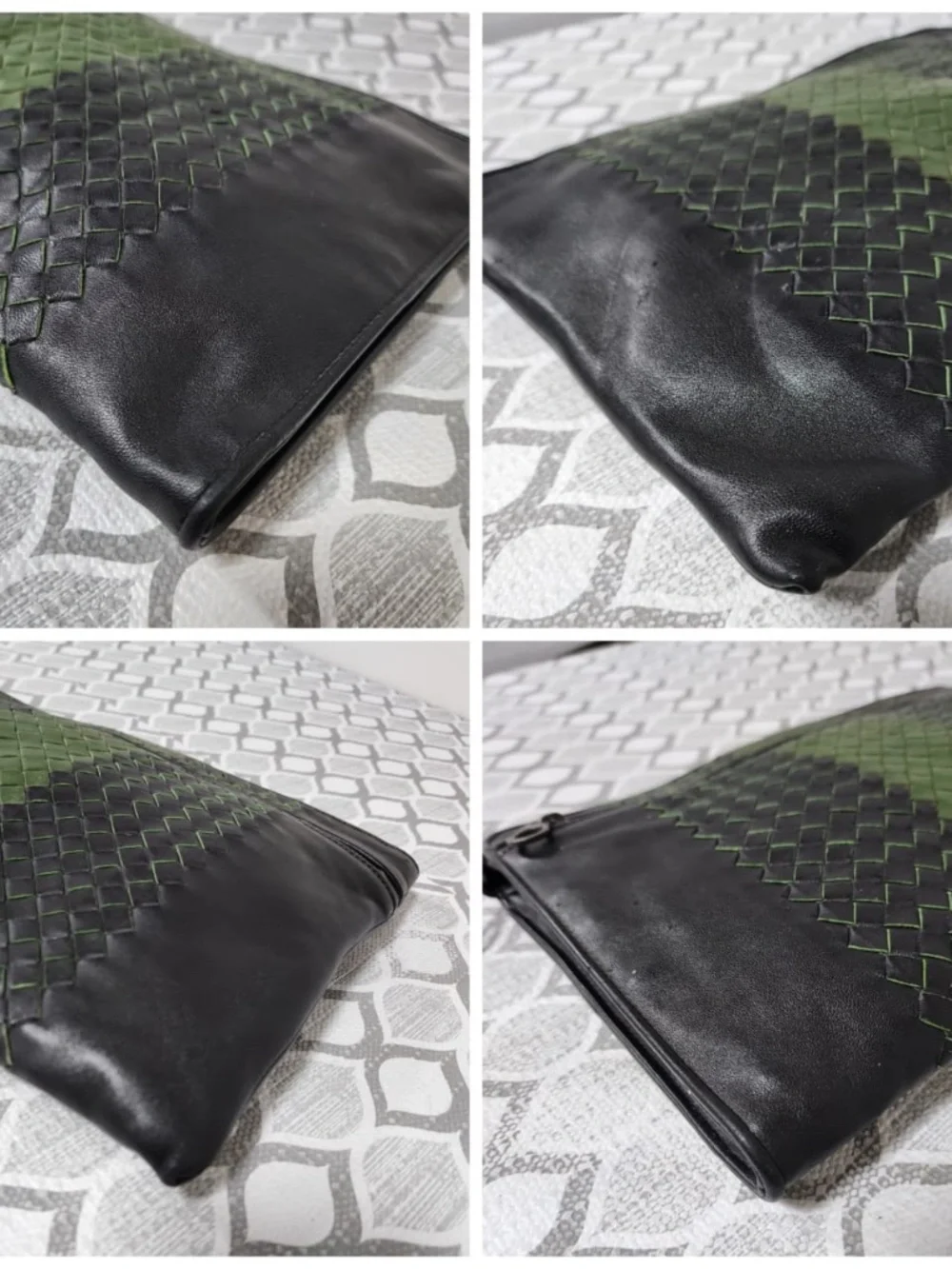 Authentic This authentic Bottega Veneta Intrecciato Vintage Intrecciato Clutch B
